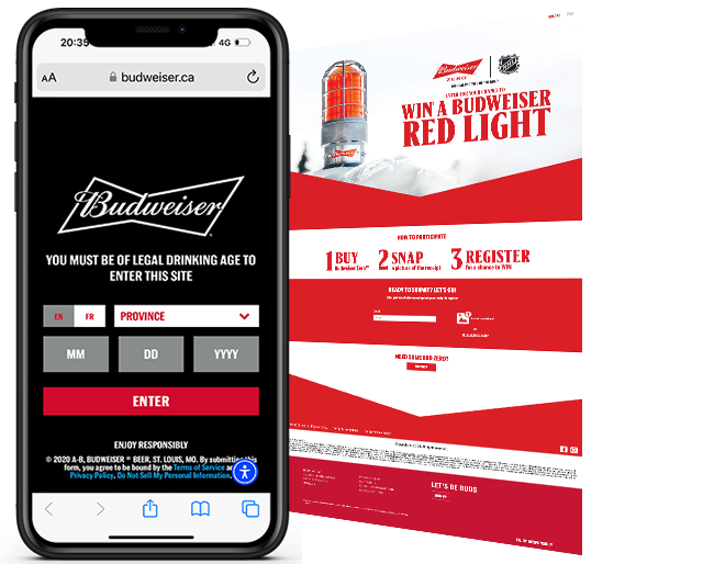 KDP CA Bud Zero Red Light Sweepstakes