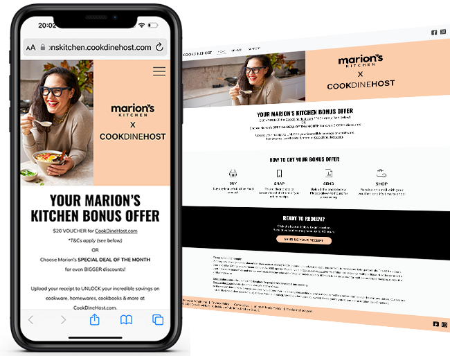 Marions Kitchen Receipt API only Australia promo_