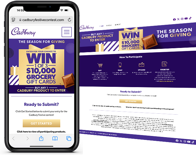 Mondelez CA Cadbury Holiday Sweepstakes_