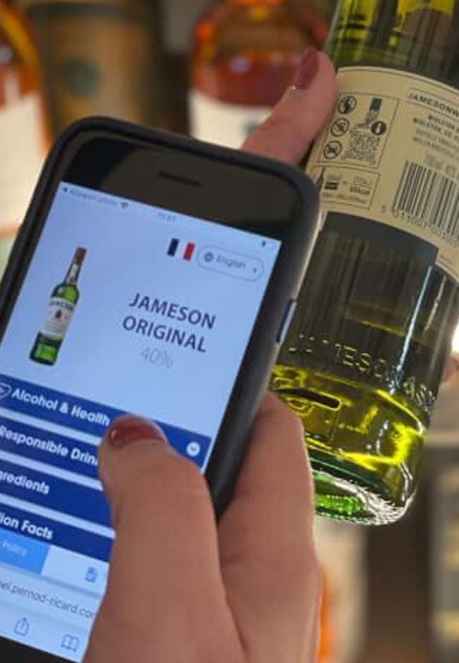 Pernod Ricard Digital labels