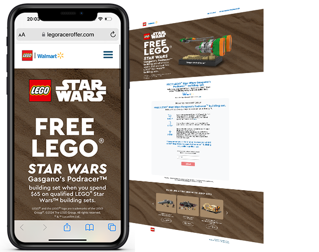 RSM LEGO Star Wars GWP Walmart