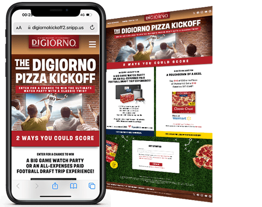 The DiGiorno Classic Crust 2.0 Pizza Kickoff Sweepstakes