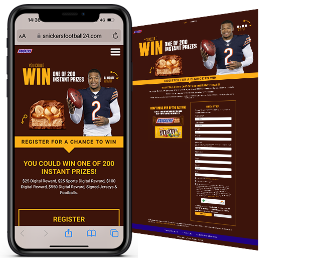 The Mars Agency Snickers NFL Instant Win